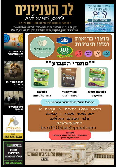 גיליון 4 לב העניינים