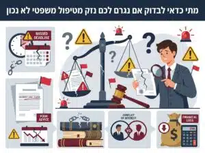 מתי כדאי לבדוק אם נגרם לכם נזק מטיפול משפטי לא נכון